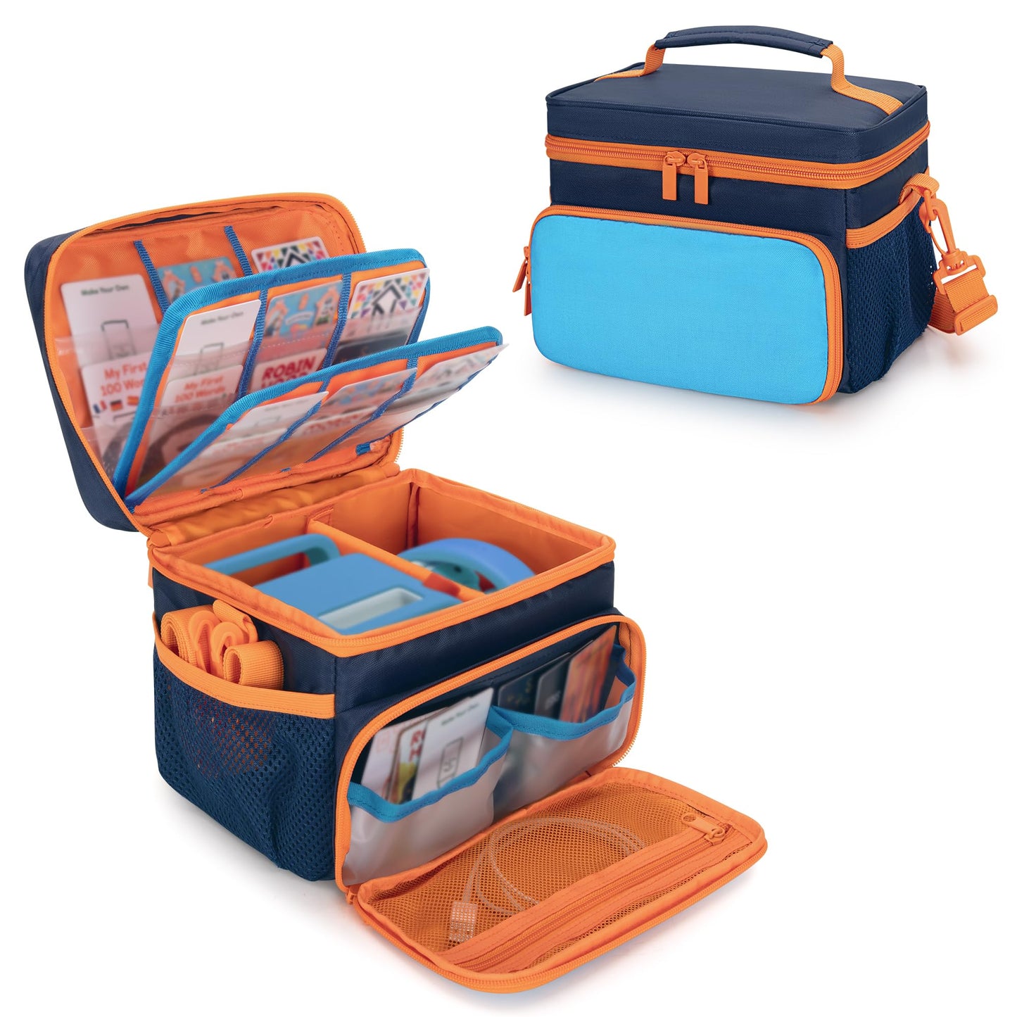 GRAOSO Carrying Case for Yoto Player 3rd Gen – Card Holder for 30 Cards (Blue)
