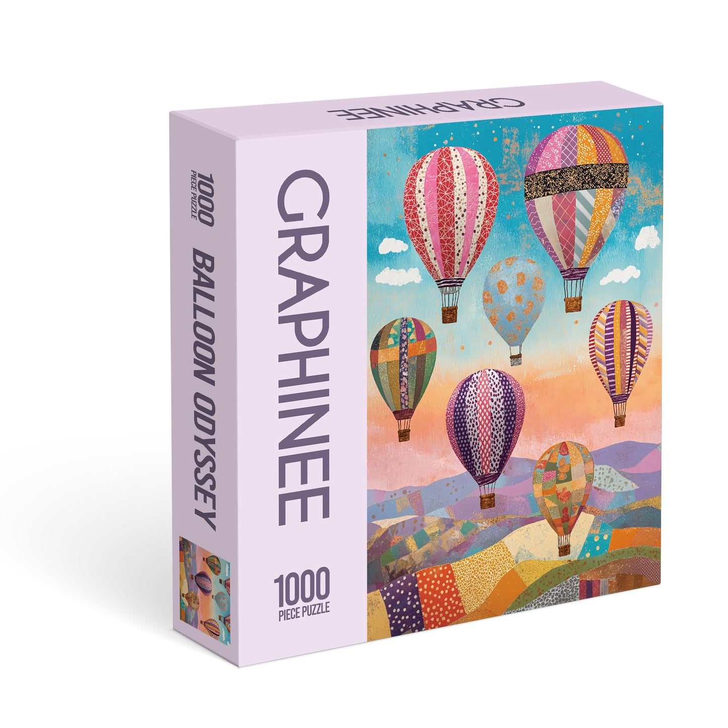 Graphinee 1000-Piece Jigsaw Puzzles for Adults – Hot Air Balloon Scene