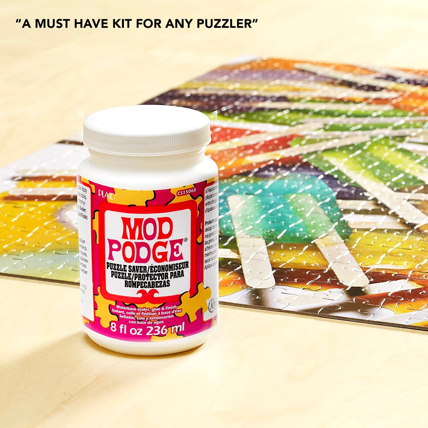 GRAS Art Bundles Mod Podge Puzzle Saver Kit – Glue, Brushes & Pixiss Accessory Set for Puzzles