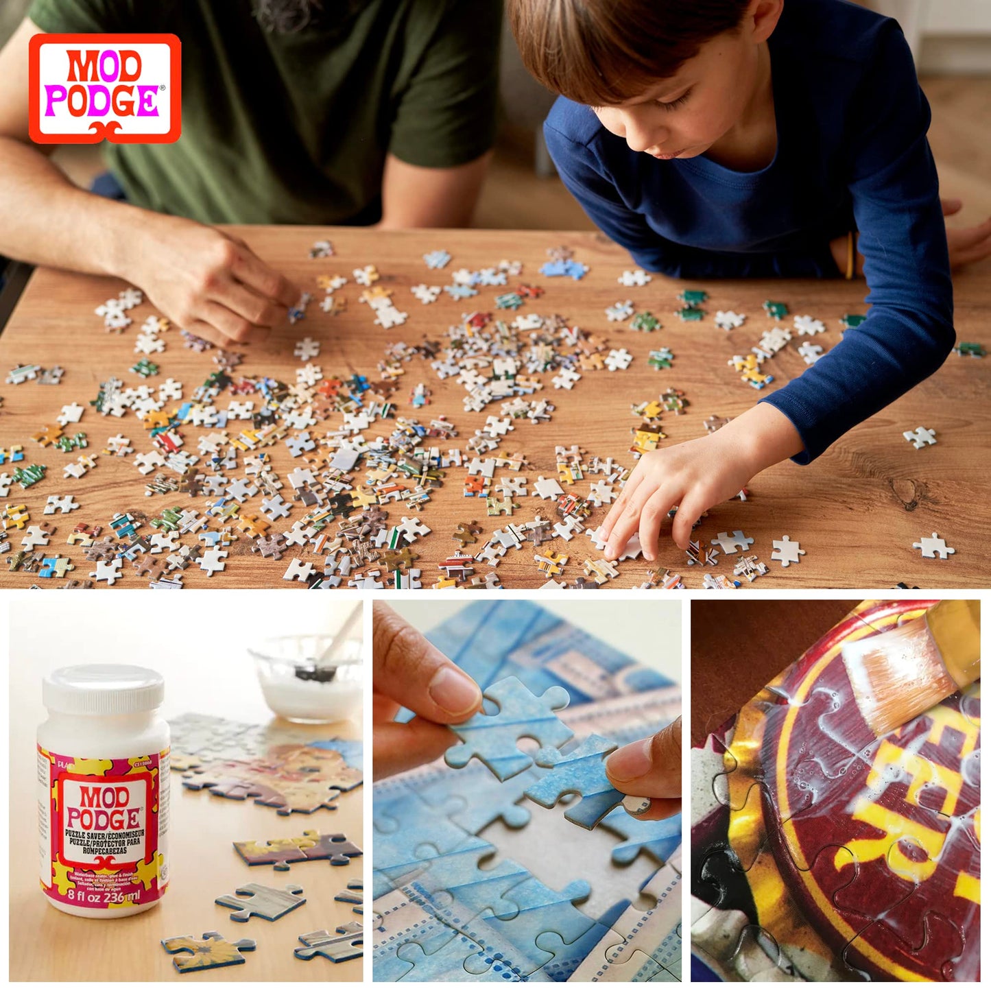 GRAS Art Bundles Mod Podge Puzzle Saver Kit – Glue, Brushes & Pixiss Accessory Set for Puzzles