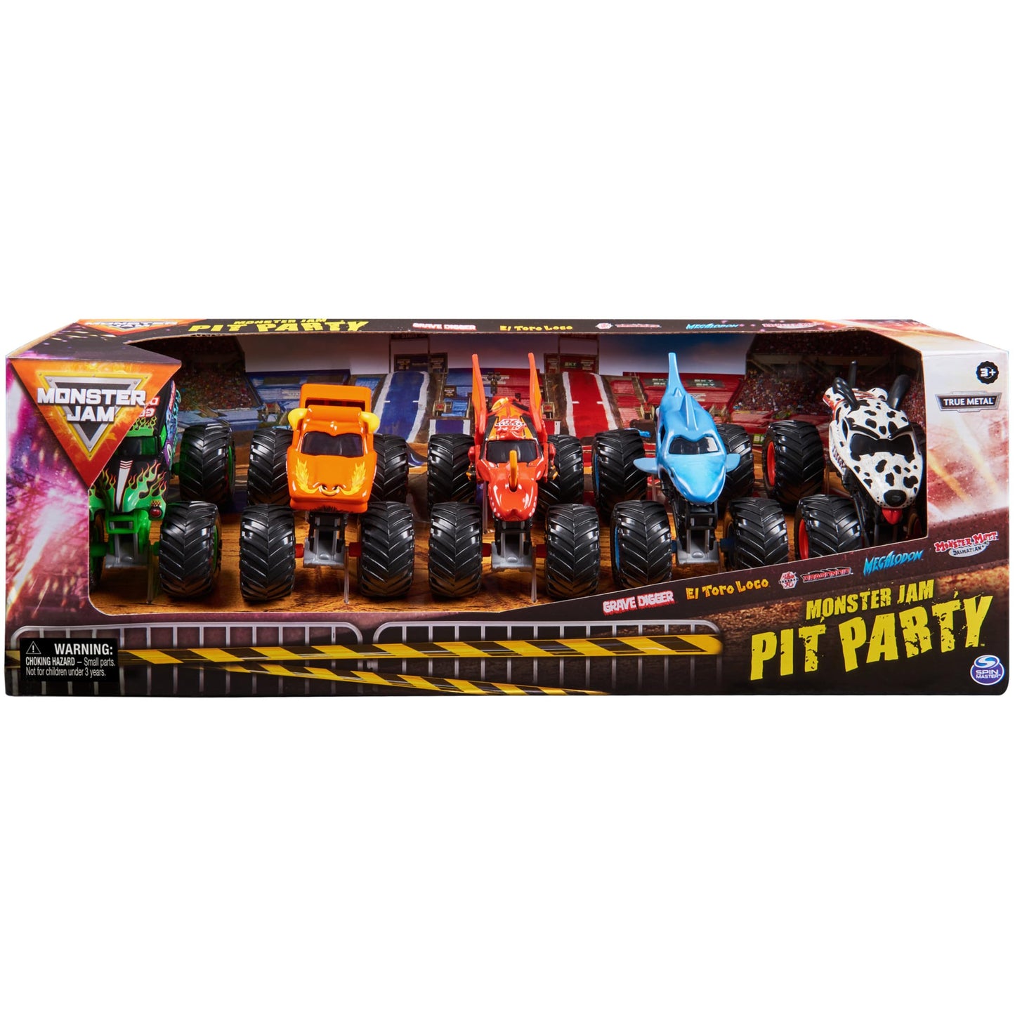 Monster Jam Pit Party 5-Pack – 1:64 Scale Exclusive Monster Trucks