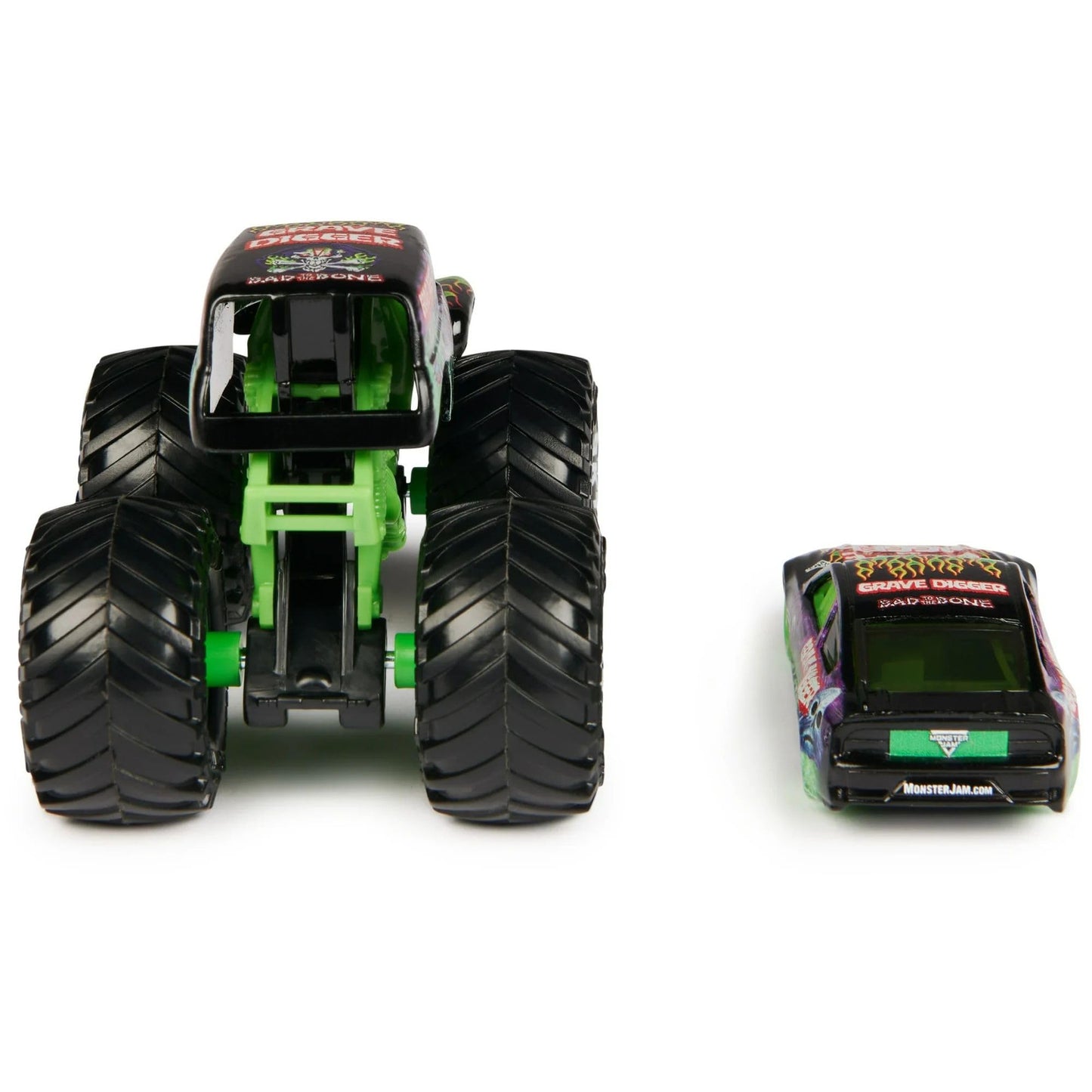Monster Jam Grave Digger 1:64 Die-Cast Truck & Race Car 2-Pack | Series 5 Official