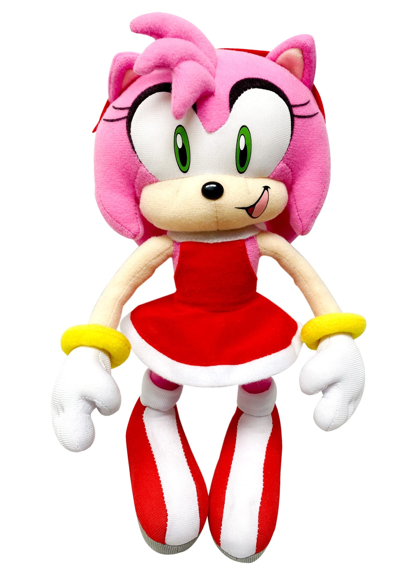 Great Eastern GE-52635 Sonic Amy Rose nine-inch Plush – Licensed Amy Rose Plush in Red Dress