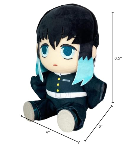 Great Eastern Entertainment Demon Slayer Muichiro Tokito Sitting Pose Plush - 7-Inch Tall - Officially Licensed