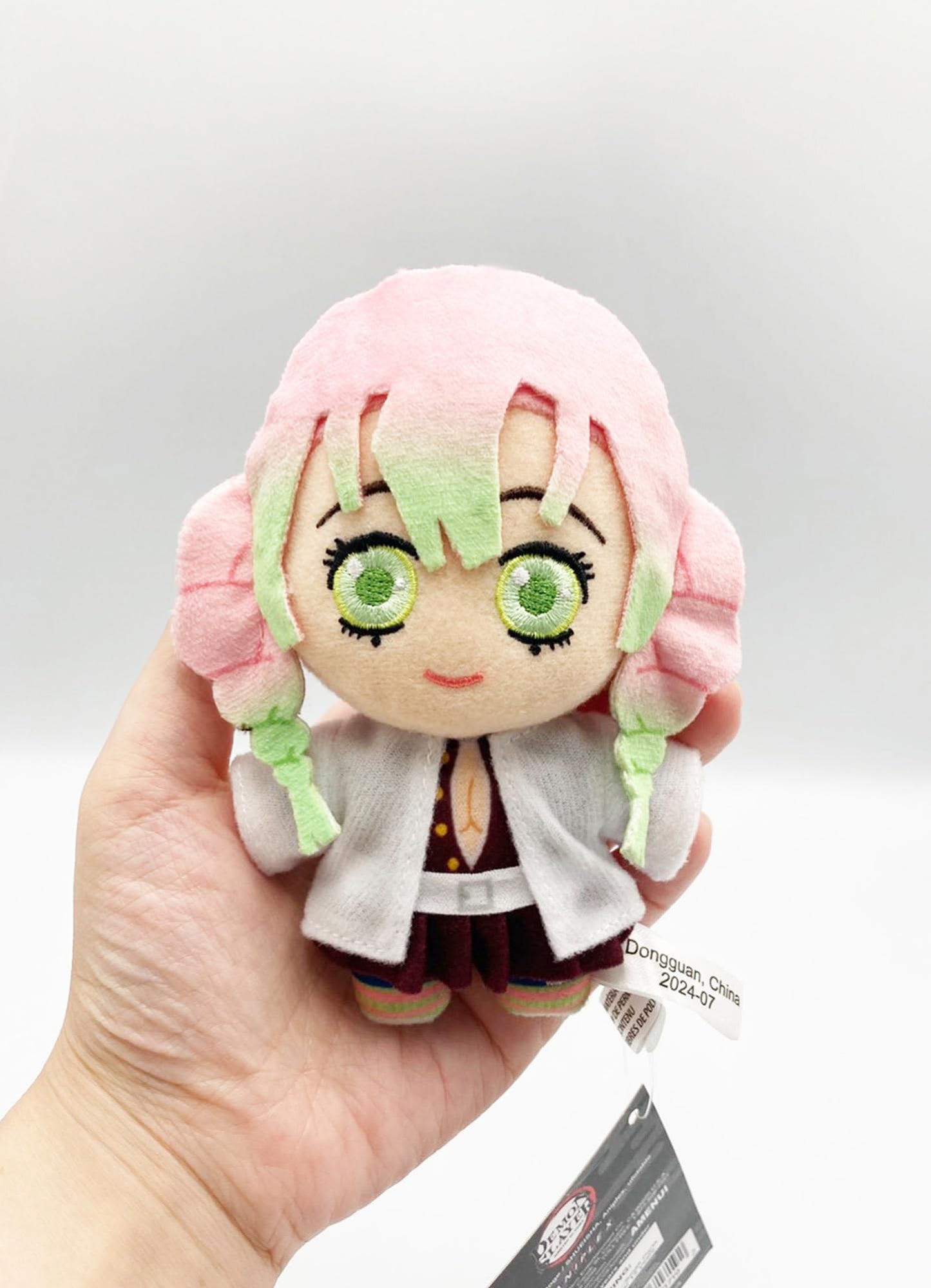 Great Eastern Entertainment Demon Slayer Mitsuri Kanroji Mini Plush – 4.5-inch with Spring Hook