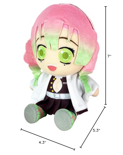 Great Eastern Entertainment Demon Slayer Mitsuri Kanroji Sitting Plush 7-Inch H - Official Licensed Collectible