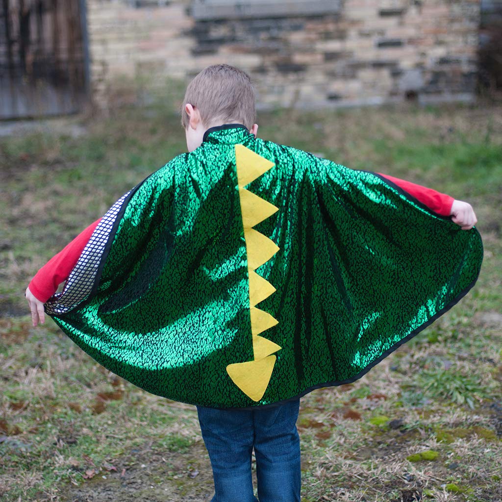 Great Pretenders Reversible Dragon Knight Cape for Kids – 2-in-1 Costume (S/M)