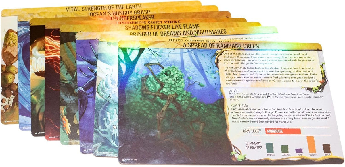 Greater Than Games Spirit Island Foil Panels – Premium Upgrade for Base Game