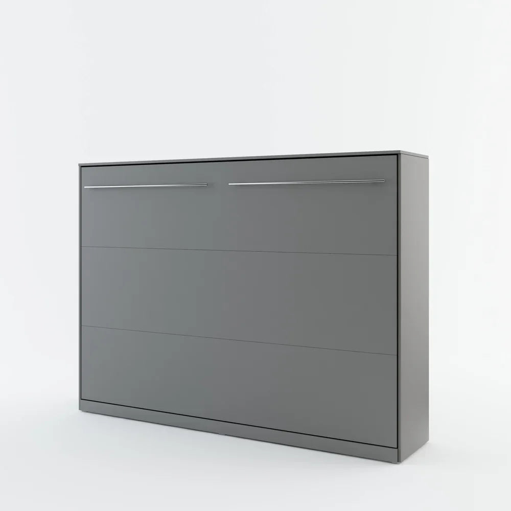 Small Double (120cm) Horizontal Wall Bed with Cabinet