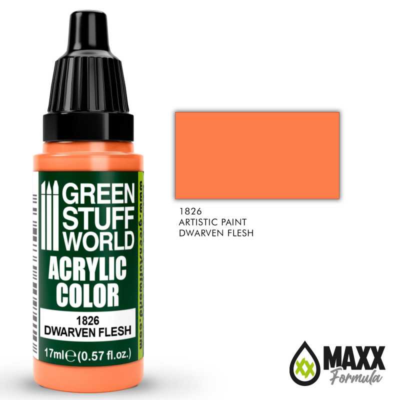 Green Stuff World Acrylic Color Paint - DWARVEN FLESH 17ml