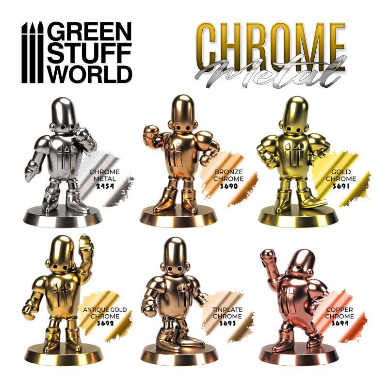 Green Stuff World - Chrome Paint - BRONZE 17ml