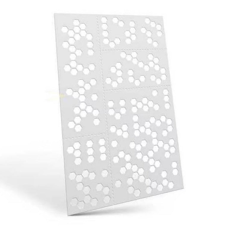 Green Stuff World - Mylar Flexible Stencils HEX CAMO (4x5mm)