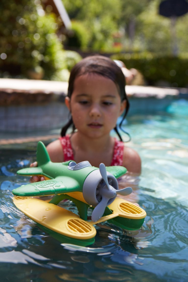 Green Toys Seaplane - Eco-Friendly Bath Toy, USA Made, Recycled Plastic