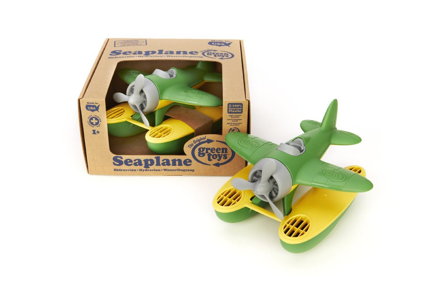 Green Toys Seaplane - Eco-Friendly Bath Toy, USA Made, Recycled Plastic