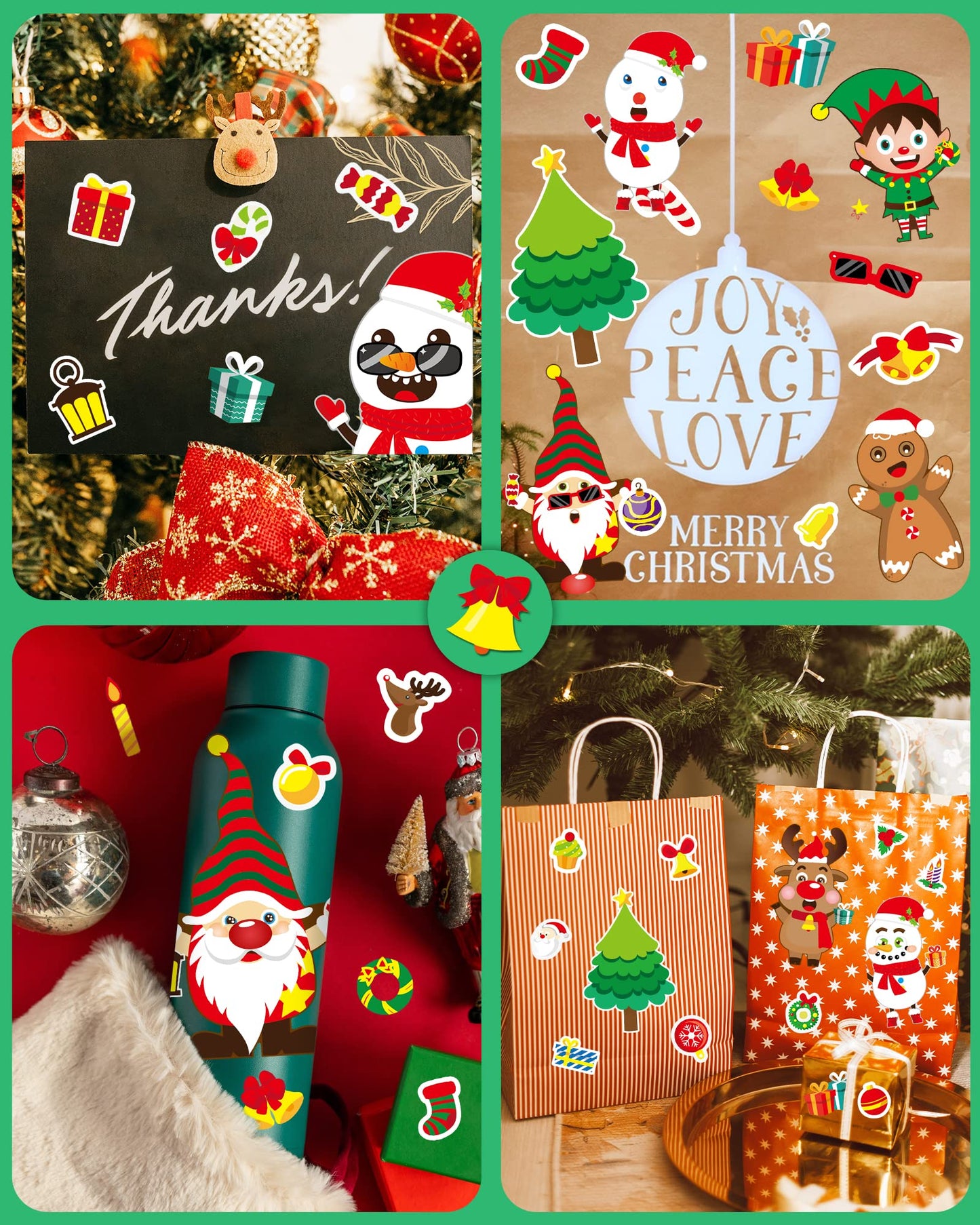 Greingways 42 Sheets Christmas Stickers – DIY Kids Crafts & Party Favors