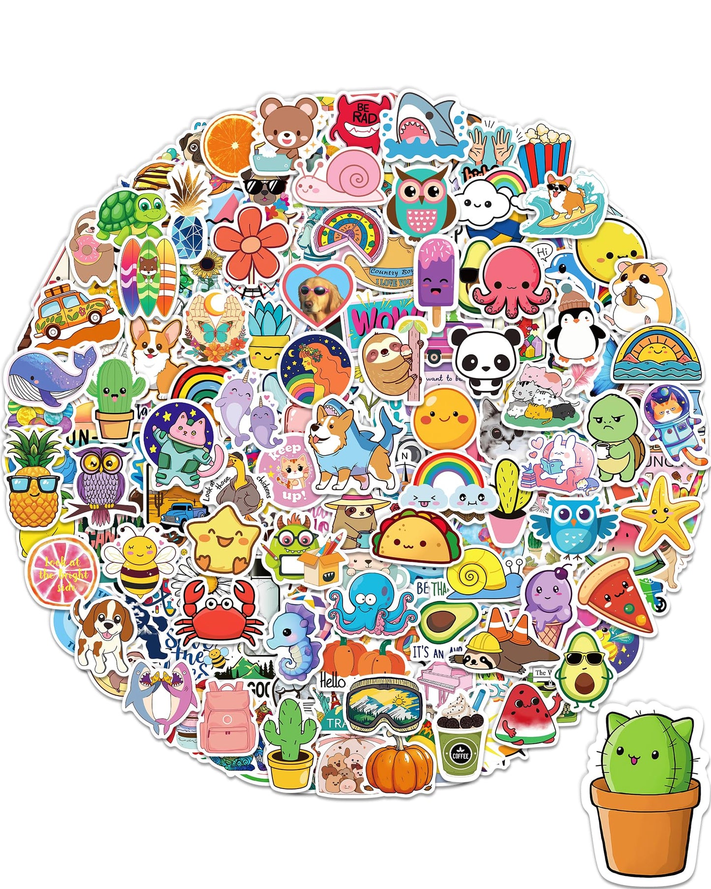 Greingways 400 Pcs VSCO Sticker Pack – Waterproof Vinyl Stickers for Water Bottles, Laptops & School Gifts