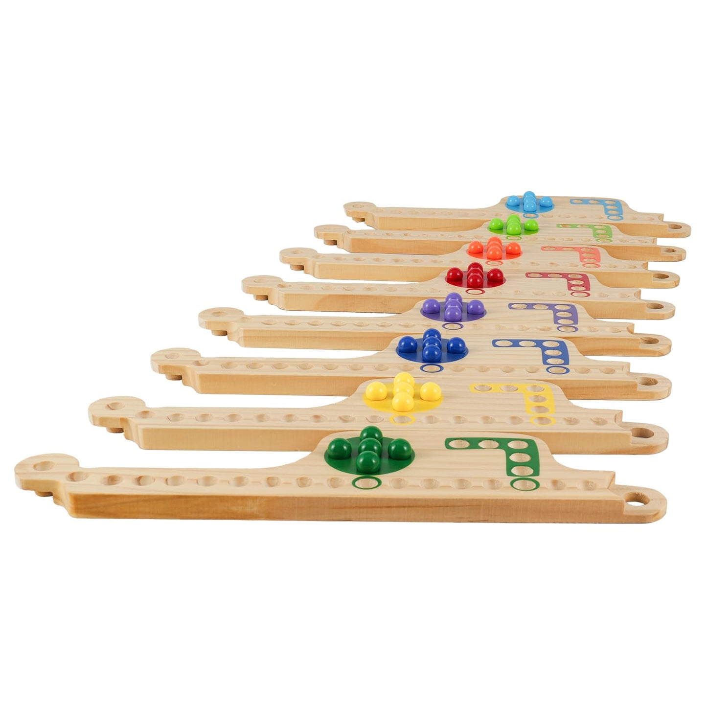 Grhonior Upgraded Interlocking Pegs and Jokers Board Game for 2-8 Players, Portable Family Night