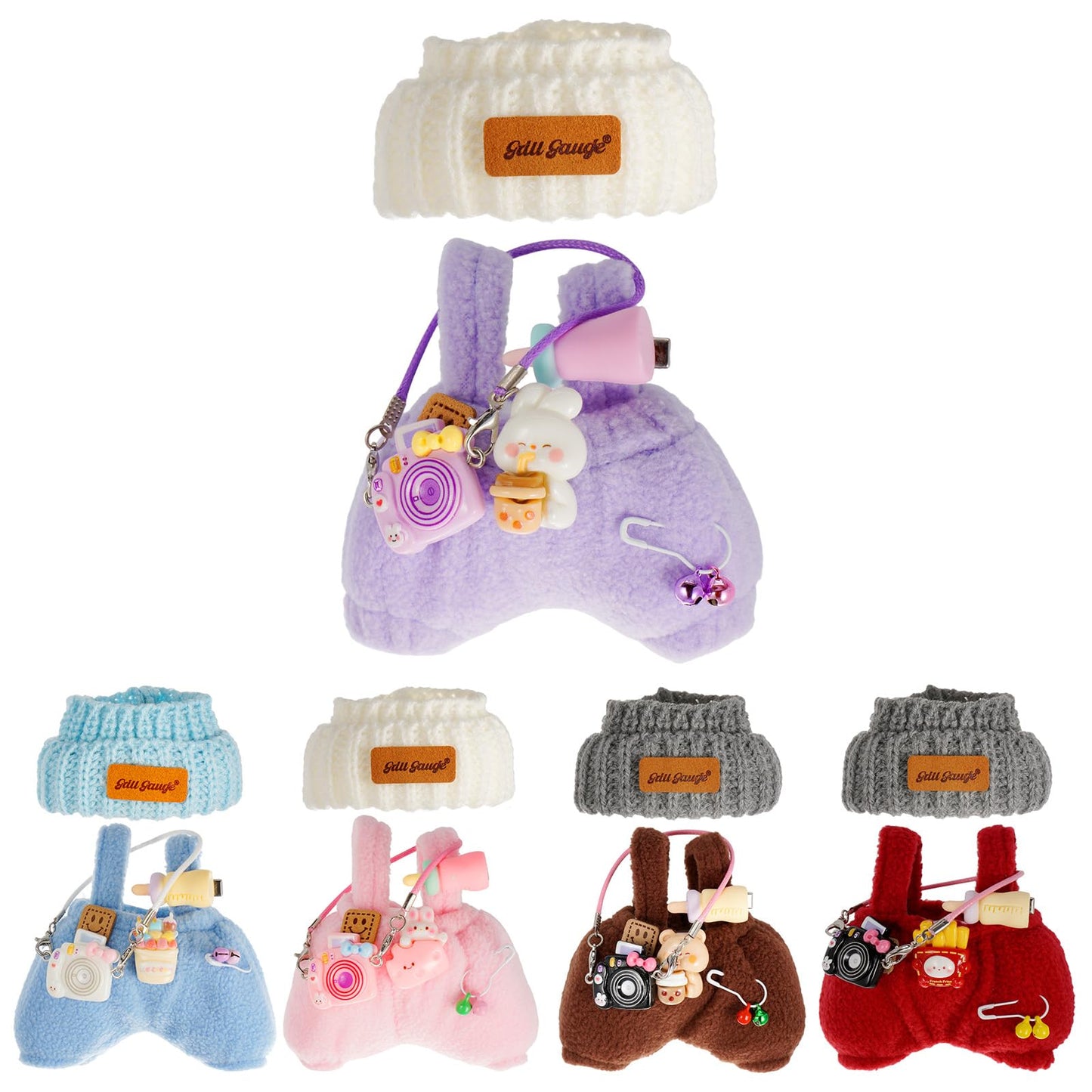 GrillGauge 17cm Doll Clothes Set – Purple Hat, Outfit & Accessory