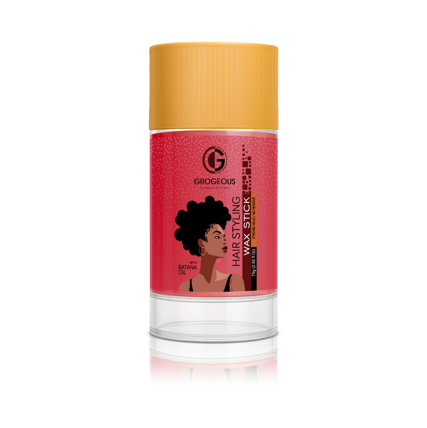 Grogeous Batana Oil Hair Styling Wax Stick Flexible Hold & Texture Control 75 g