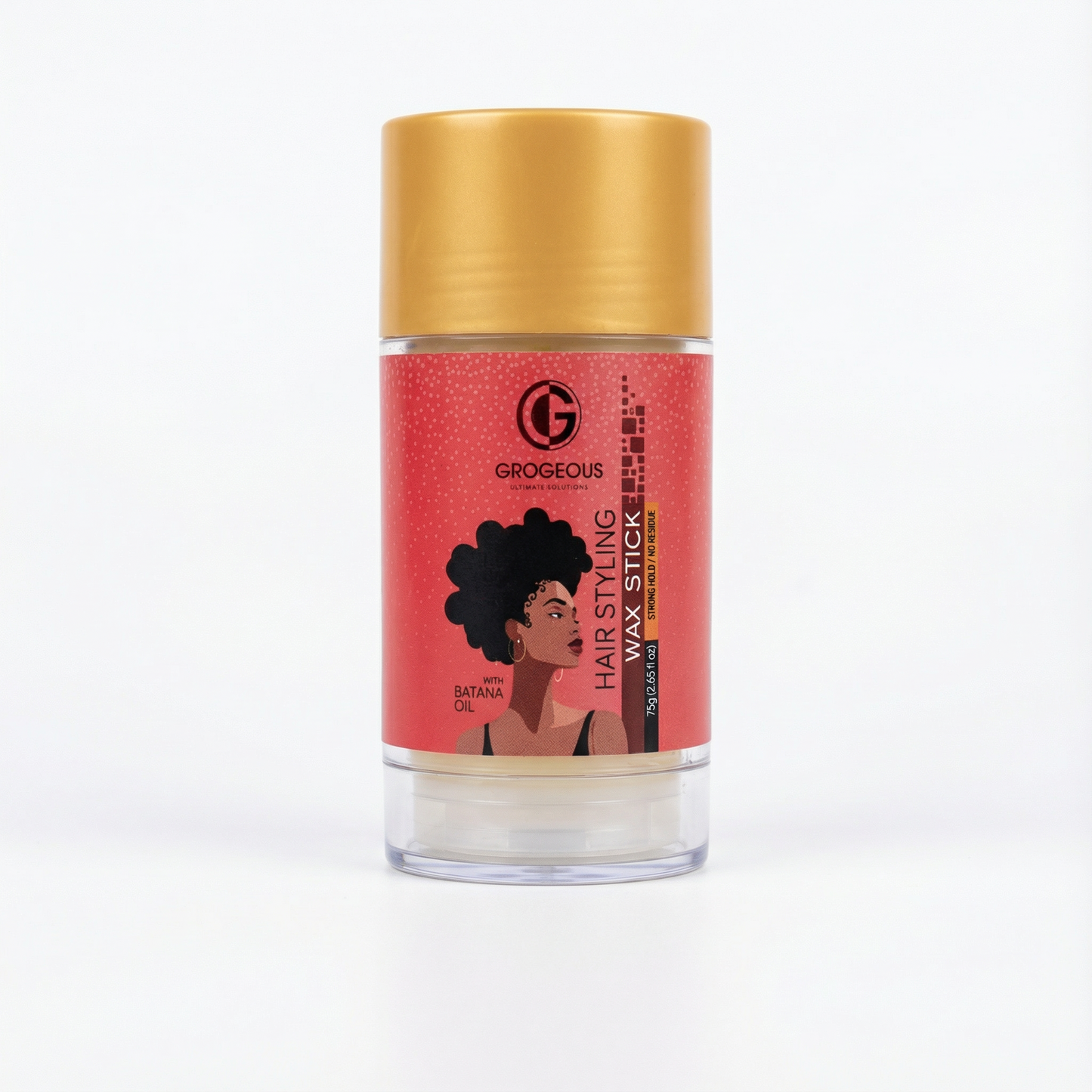 Grogeous Batana Oil Hair Styling Wax Stick Flexible Hold & Texture Control 75 g