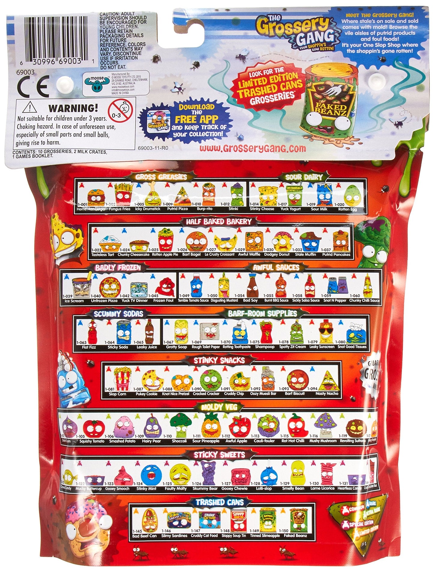 Grossery Gang Season 1 Large Pack – 10 Figures, 2 Milk Crates, Collector Guide