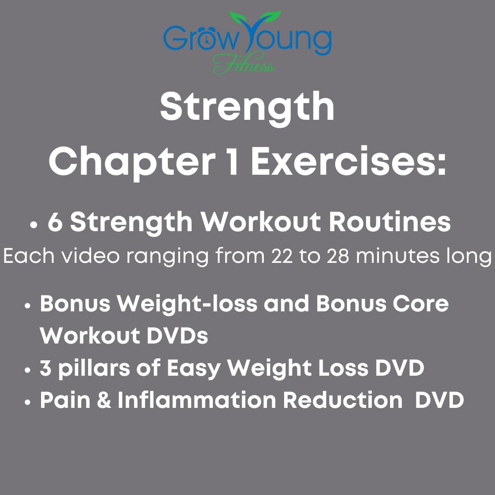 Grow Young Fitness Strength Exercise DVD for Seniors – Chapter One Senior Exercises