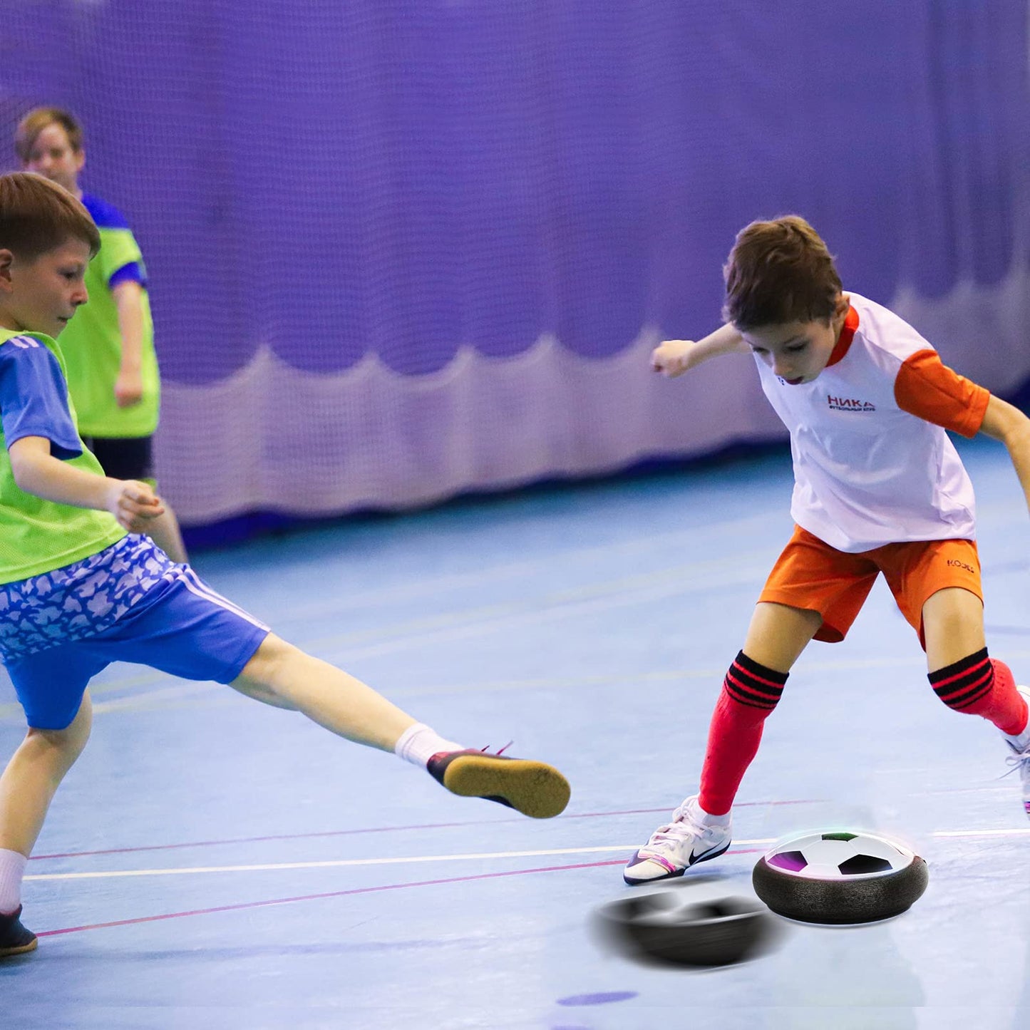 Growsland Hover Soccer Ball with 2 Goals - LED Indoor Soccer Toy