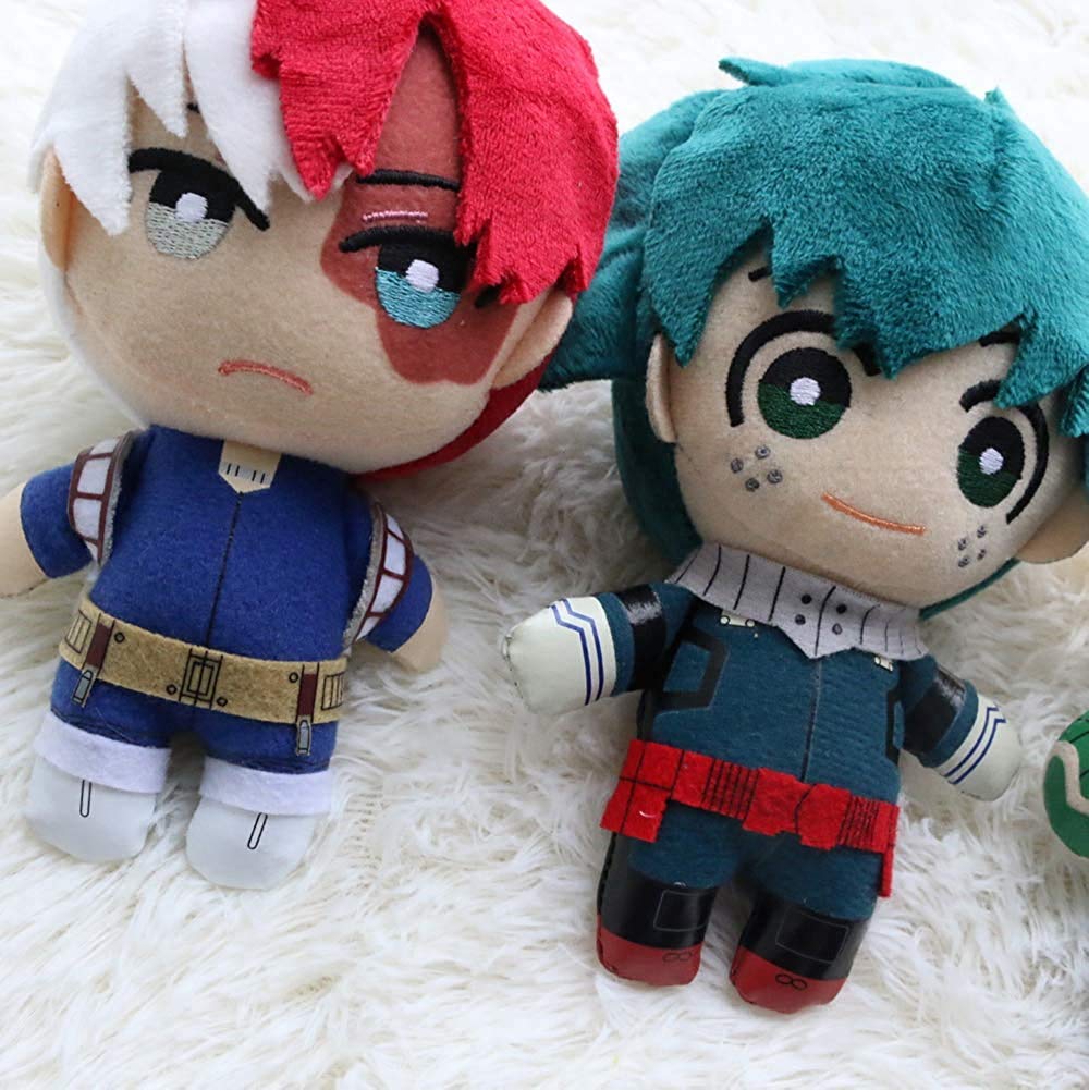 Groydbna MHA Anime Plushie - 5.9-inch Red Plush Toy, Hero Cosplay & Keychain Doll