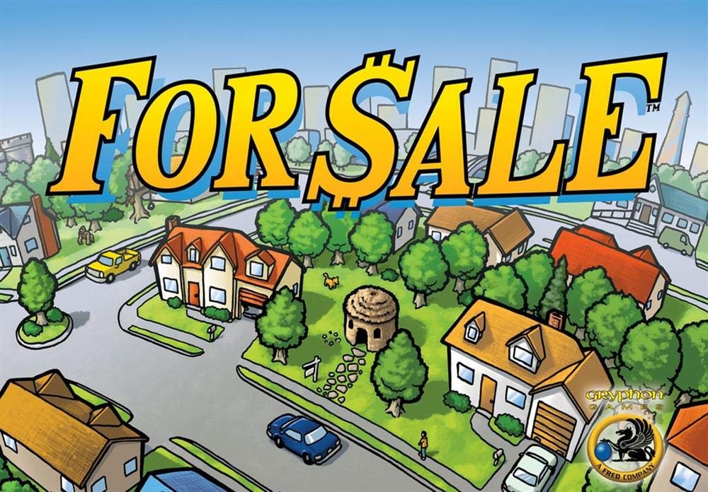 For Sale Card Game by Gryphon Games – 3–6 Players, 20–30 Minutes