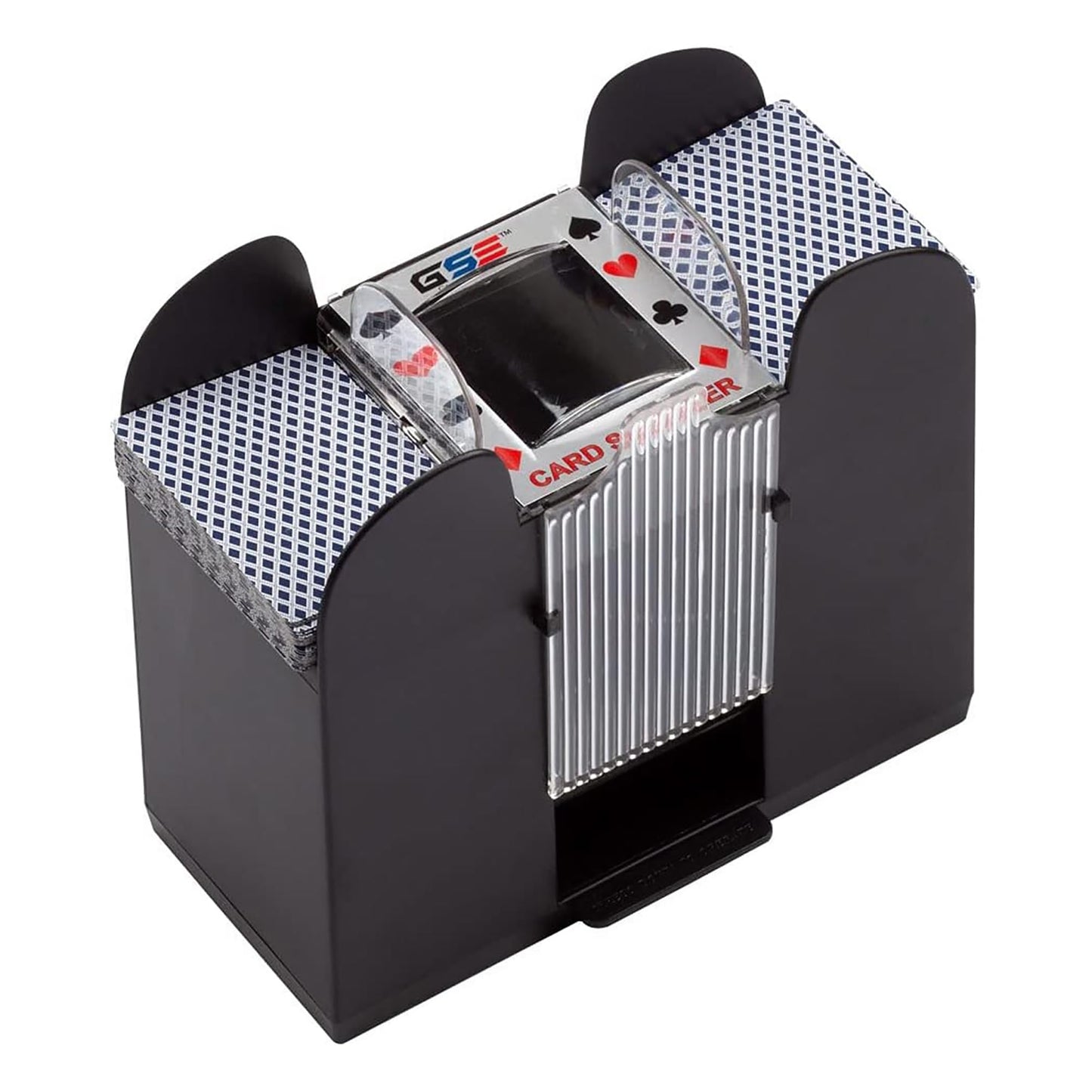 GSE 6-Deck Automatic Card Shuffler – Battery-Operated Shuffling Machine