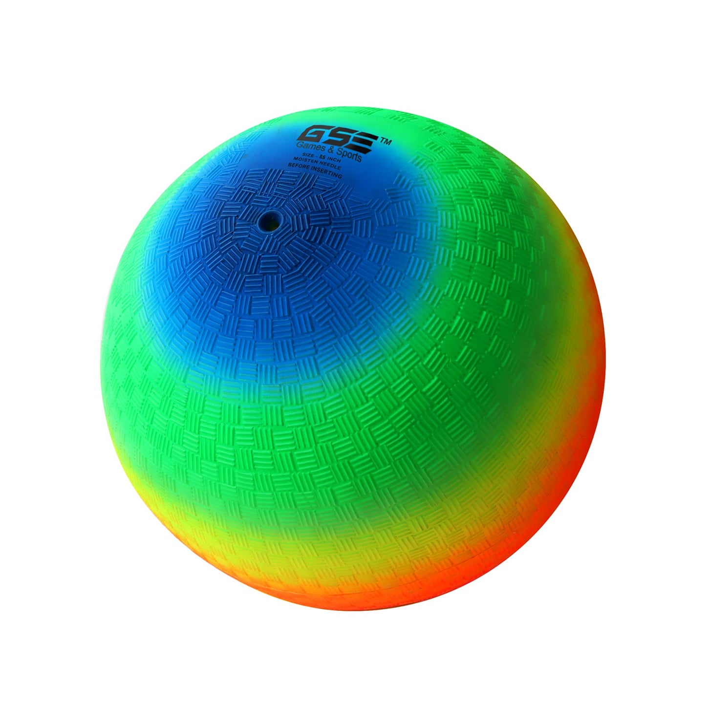 GSE 8.5-Inch Rainbow Inflatable Playground Ball – Dodgeball & Kickball