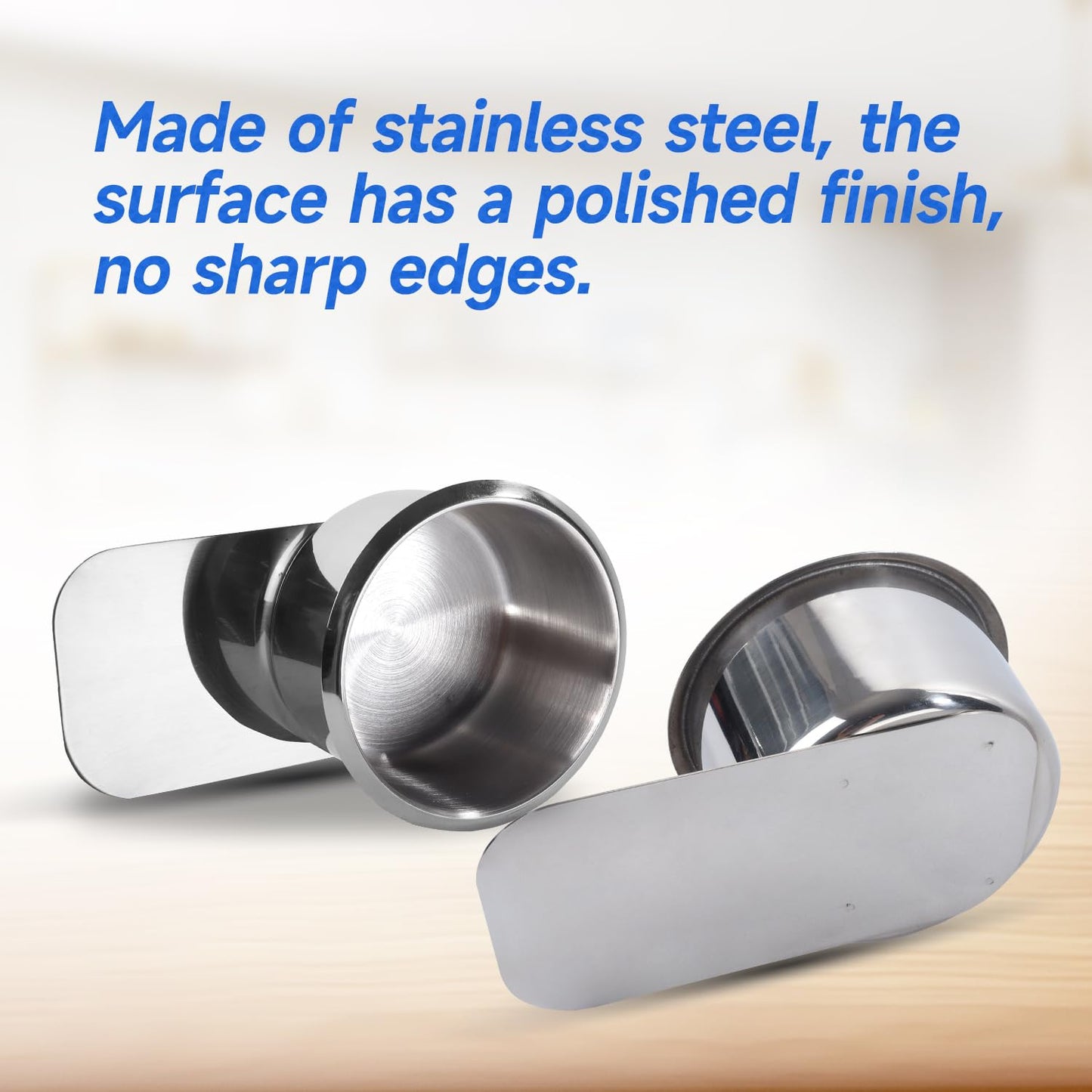 GSE Stainless Steel Cup Holder (10-Pack) – Drop-in, Anti-Spill, 3.2" OD for Poker Tables, Boats, RVs