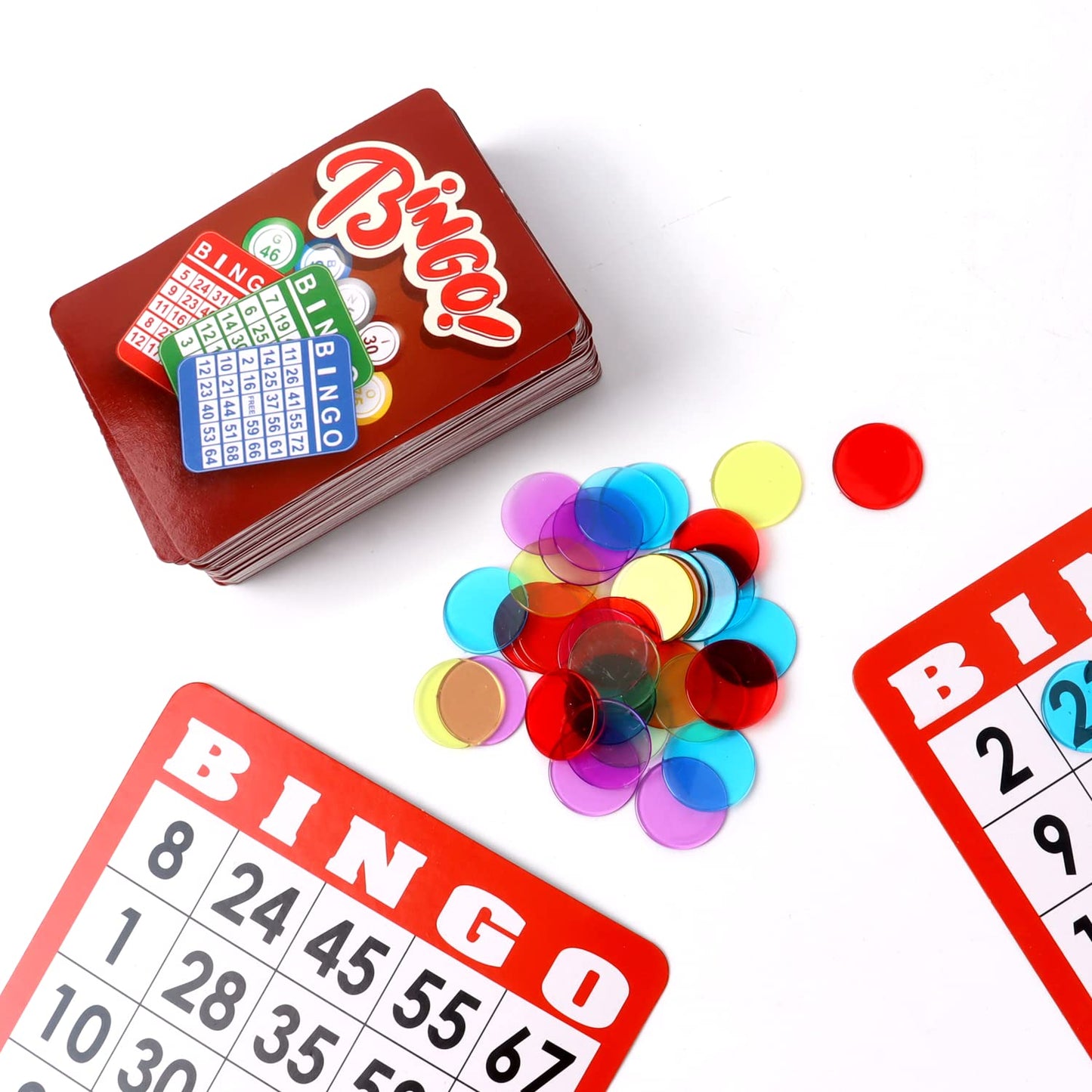 GSE Games & Sports Expert Professional Bingo Calling Cards – Reusable Plastic Coated Deck