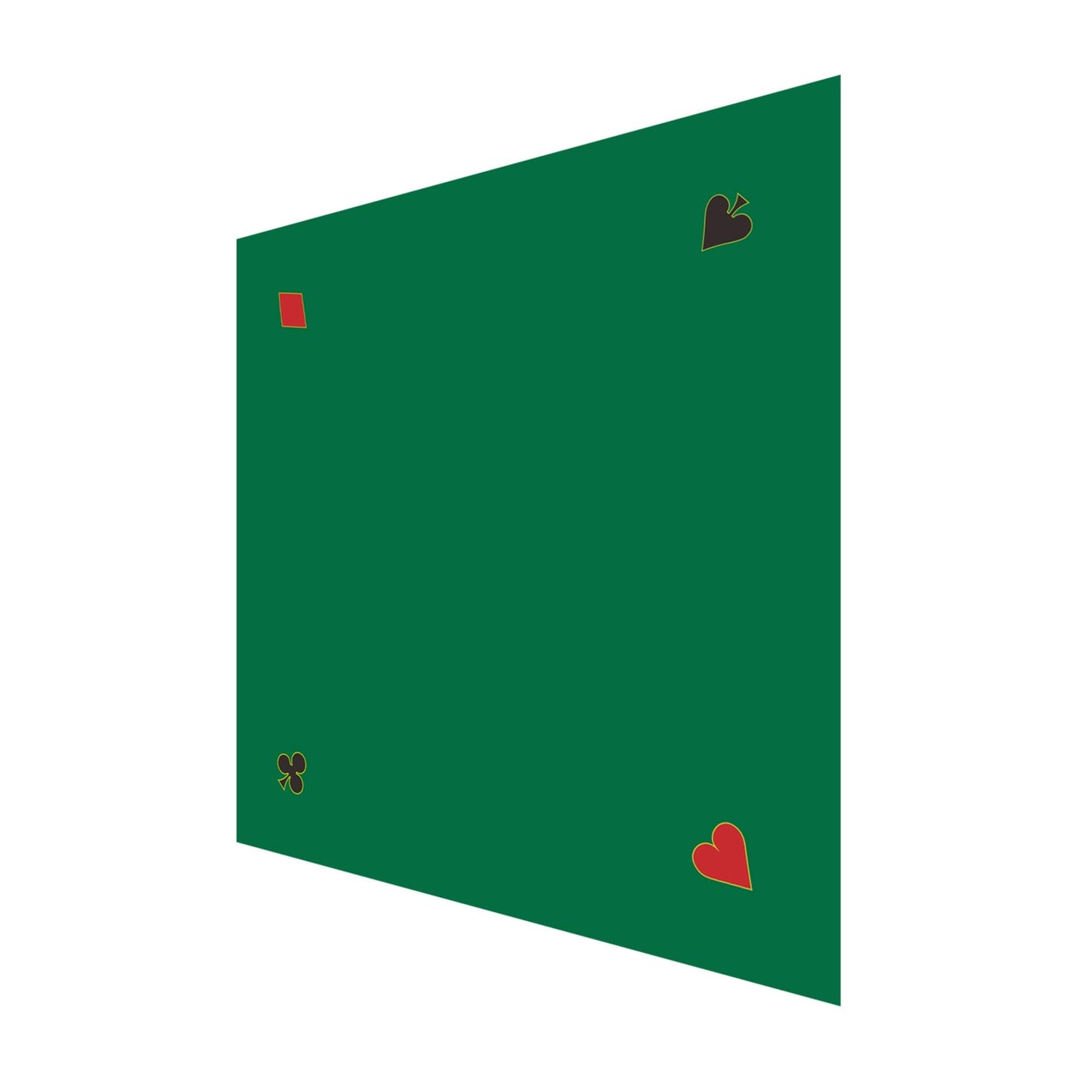 GSE Games & Sports Expert 40x40 Poker Tabletop Felt – Premium Card Layout Mat