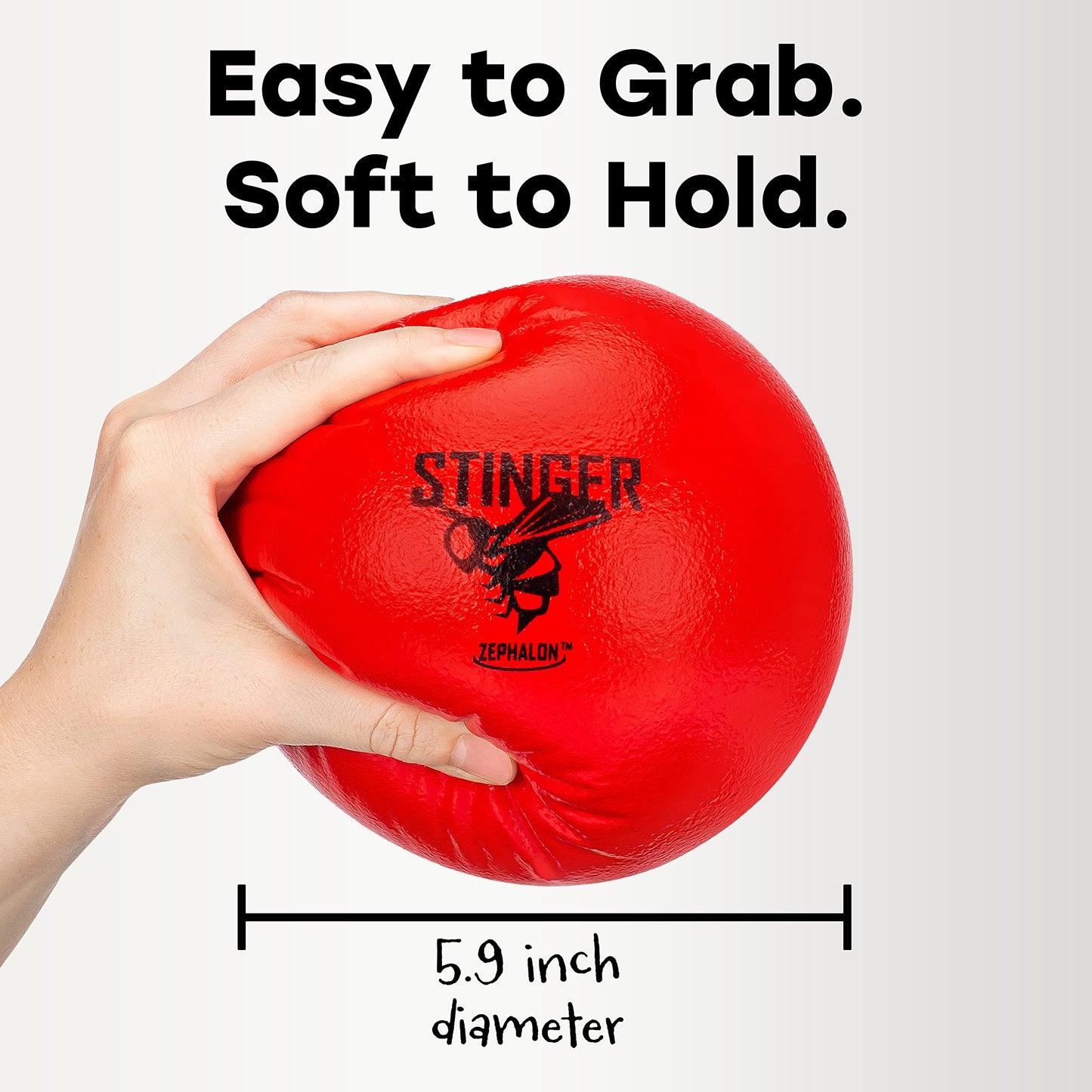 GSM Brands Dodgeballs – Foam, Soft Skin, Low Bounce, 5.9 Inch Diameter – Set of 6
