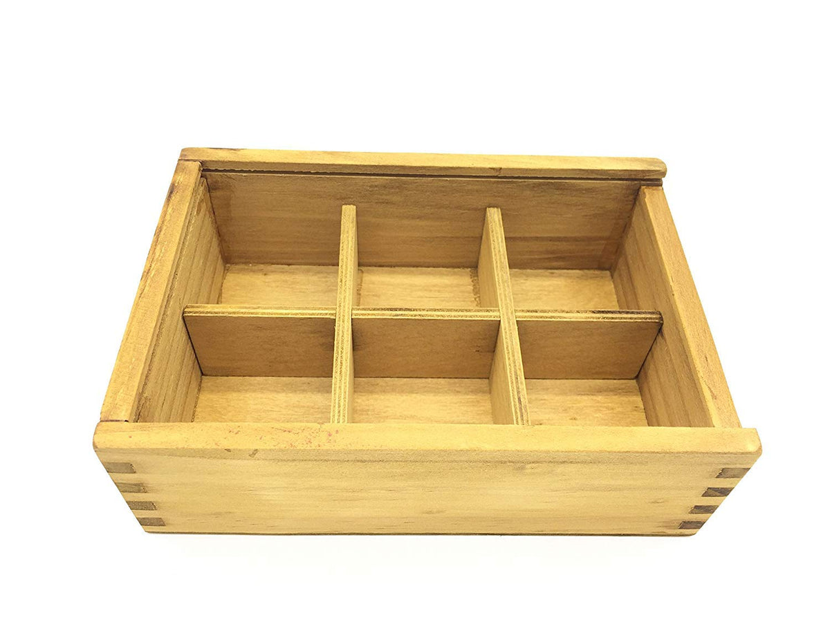 Guaishou 6-in-One 3D Wooden Brain Teaser Puzzle – Handmade, Storage Box