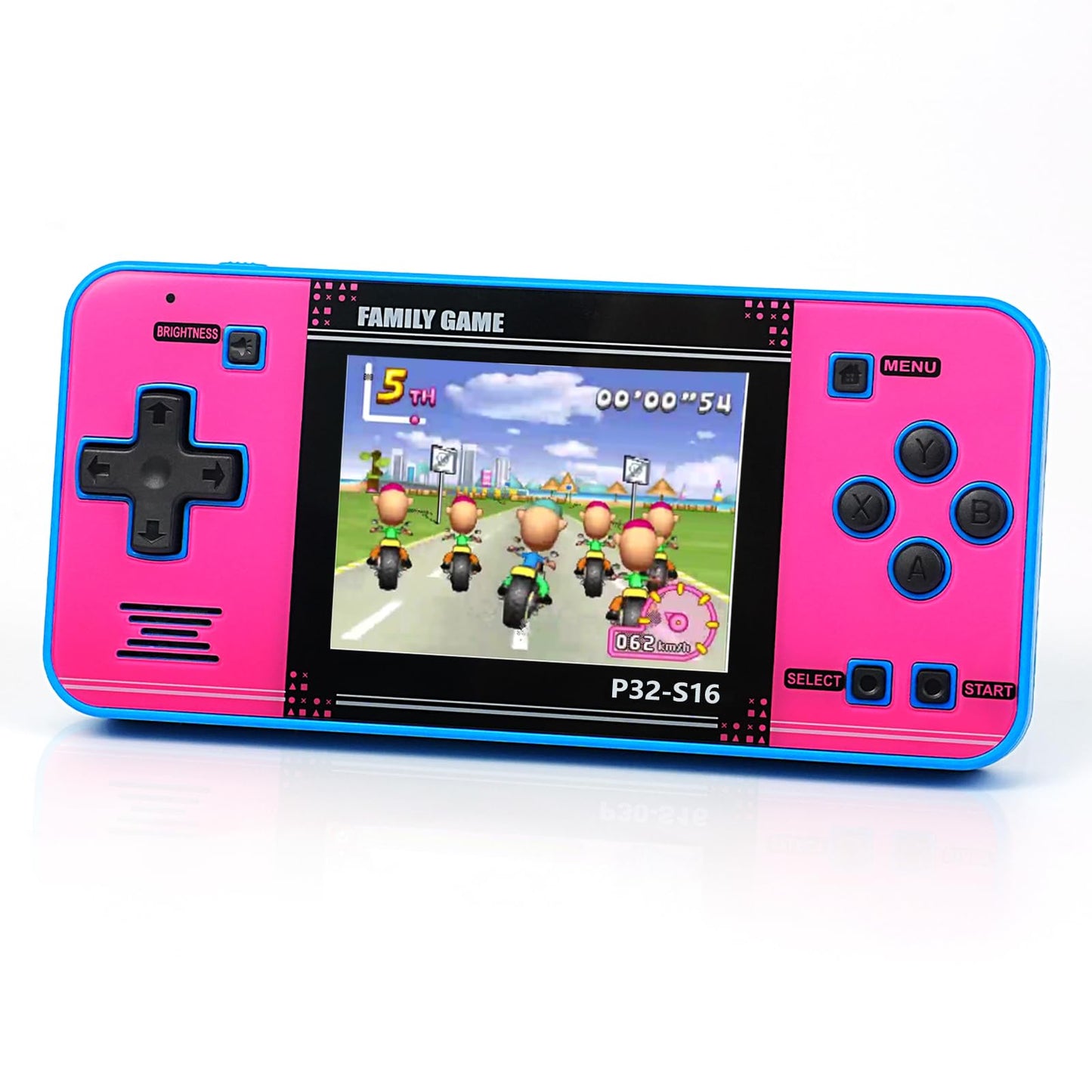 GuaiyeyeAP P32 Handheld Arcade Console – 220 Built-in 32-bit Games, 3.0” IPS Screen, Rechargeable, Travel Mini Arcade for Kids