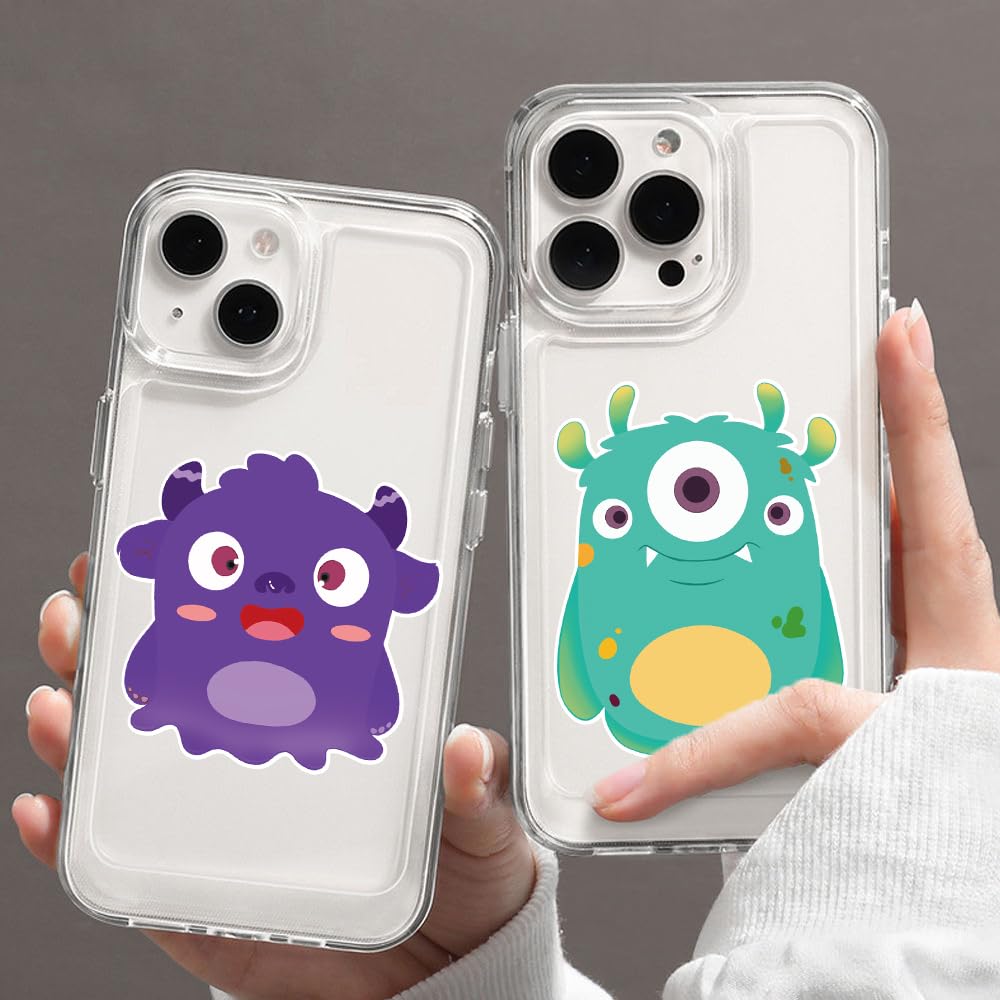 GUBPHK Make a Monster Face Stickers – 24 Monster Sticker Sheets for DIY Crafts & Parties
