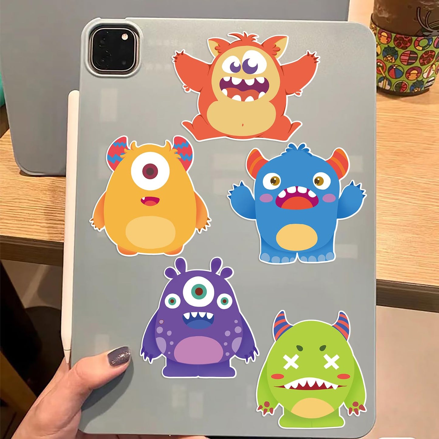 GUBPHK Make a Monster Face Stickers – 24 Monster Sticker Sheets for DIY Crafts & Parties