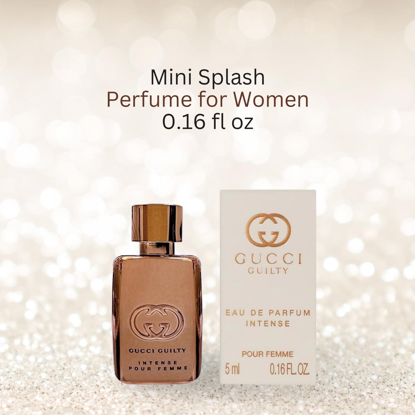 Gucci Guilty Intense Mini EDP Splash for Women – 0.16 Fl Oz Travel Size