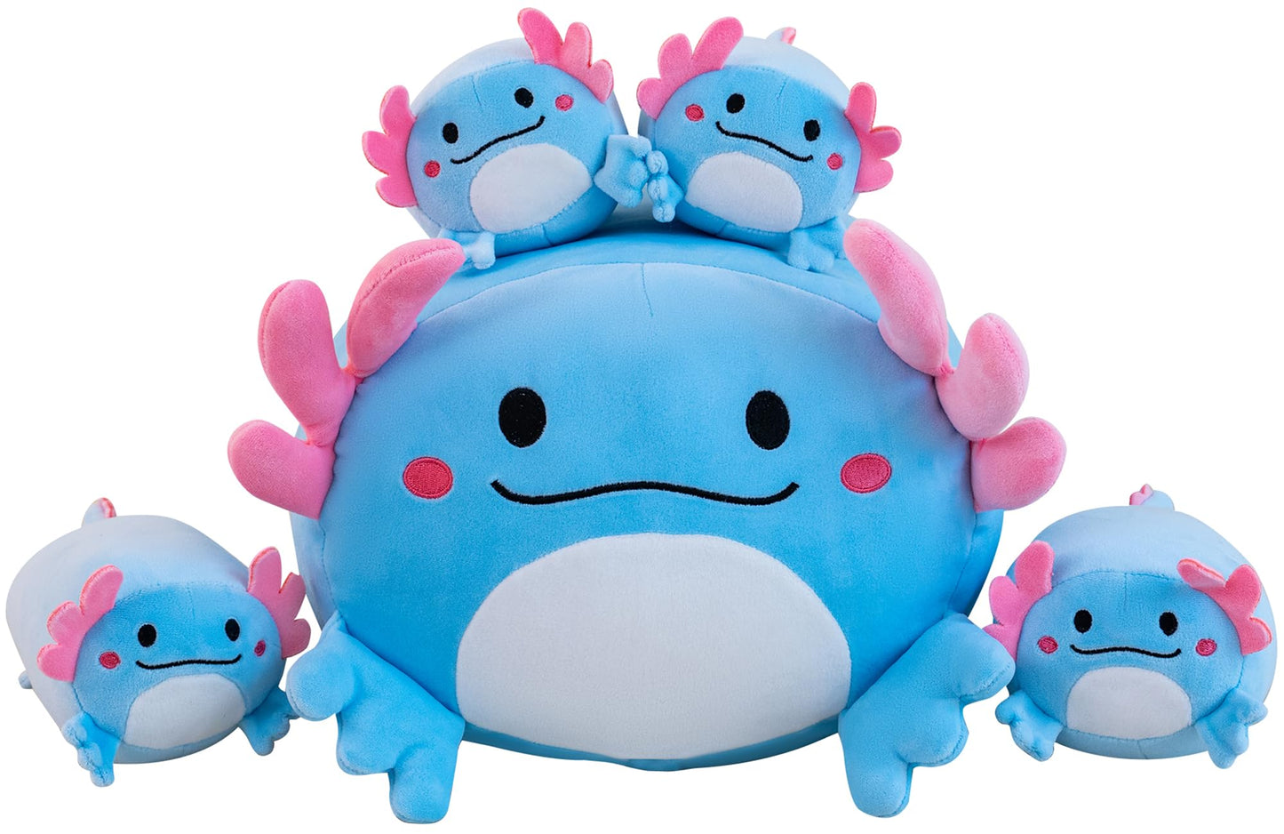 Gudisi 16-Inch Axolotl Plush with Four Baby Plushies | Soft Jumbo Toy Gift