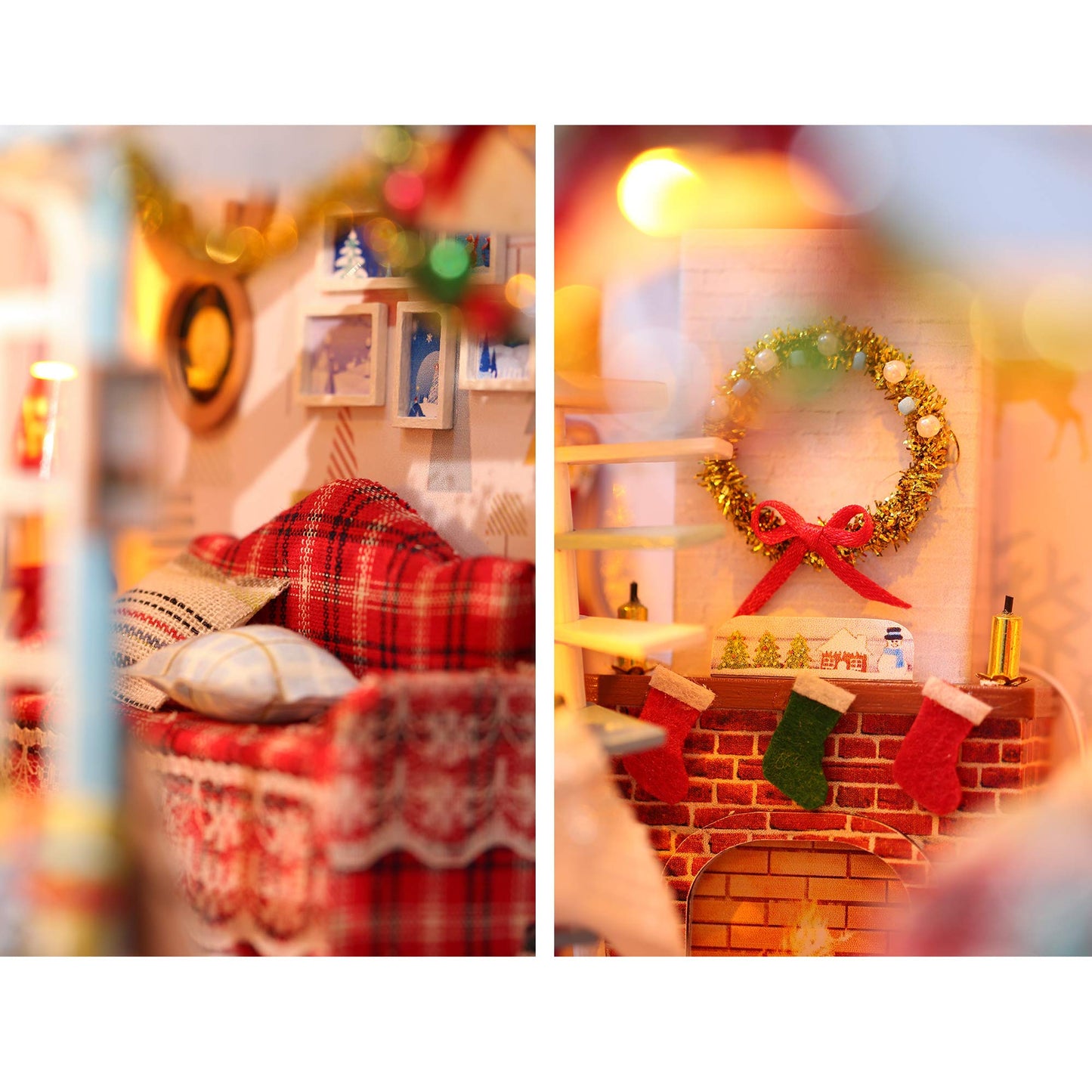 GuDoQi DIY Miniature Dollhouse Kit – 1:24 Tiny House with Music | Handmade Craft Gift