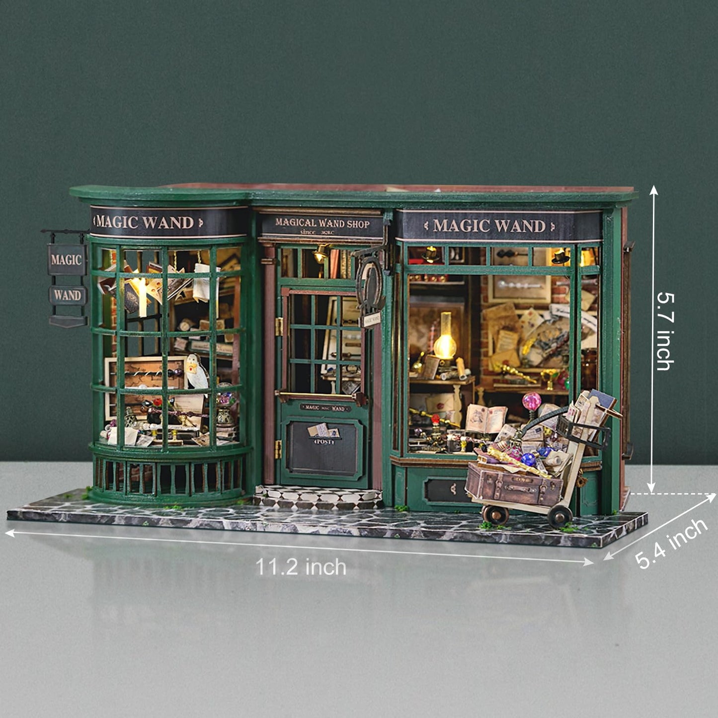 GuDoQi DIY Miniature House Kit 1:24 Scale | Self-Assembly Dollhouse Craft for Adults & Teens