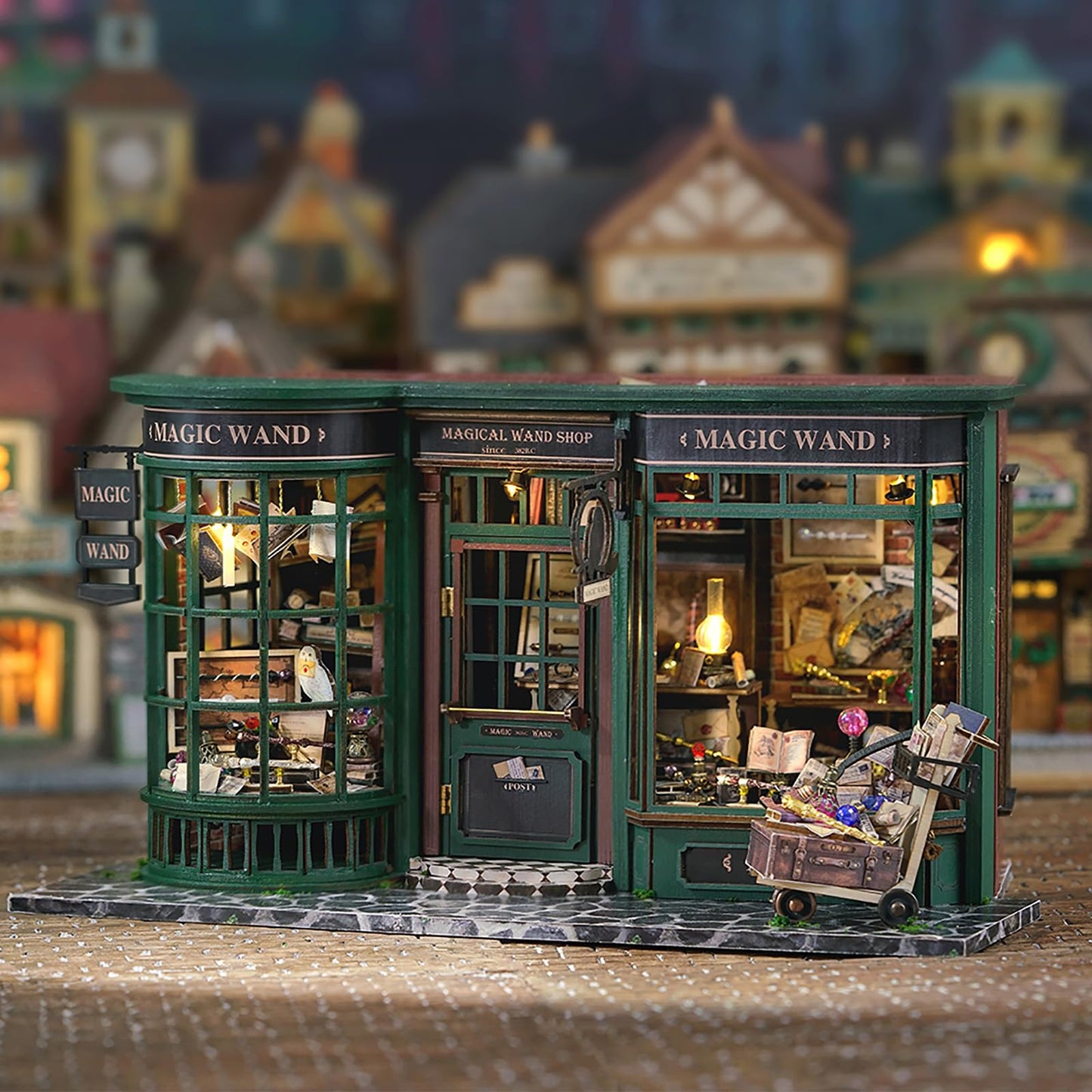 GuDoQi DIY Miniature House Kit 1:24 Scale | Self-Assembly Dollhouse Craft for Adults & Teens