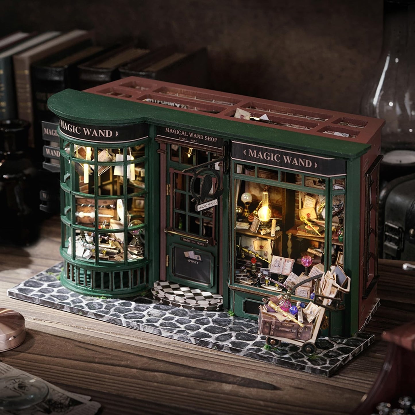 GuDoQi DIY Miniature House Kit 1:24 Scale | Self-Assembly Dollhouse Craft for Adults & Teens