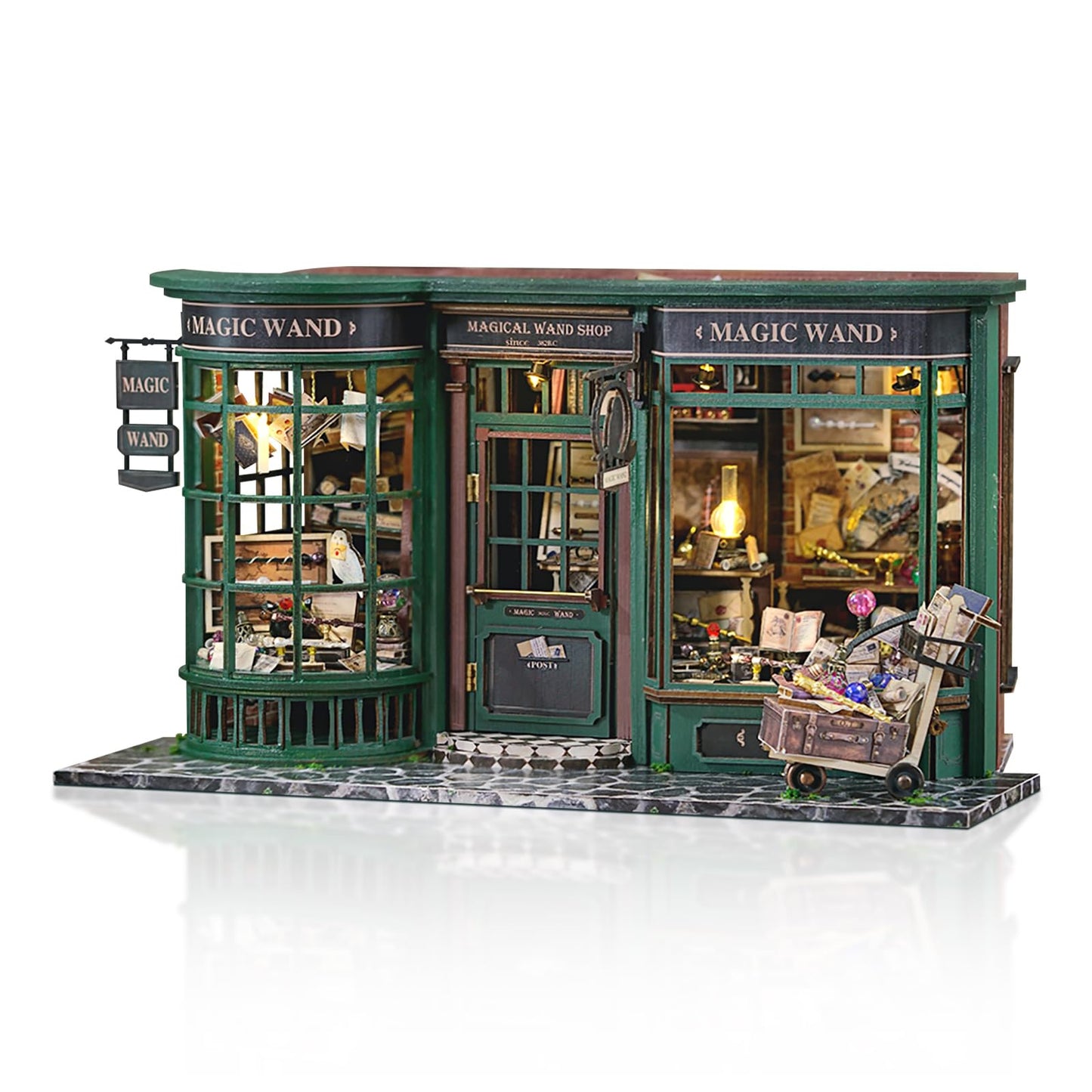 GuDoQi DIY Miniature House Kit 1:24 Scale | Self-Assembly Dollhouse Craft for Adults & Teens