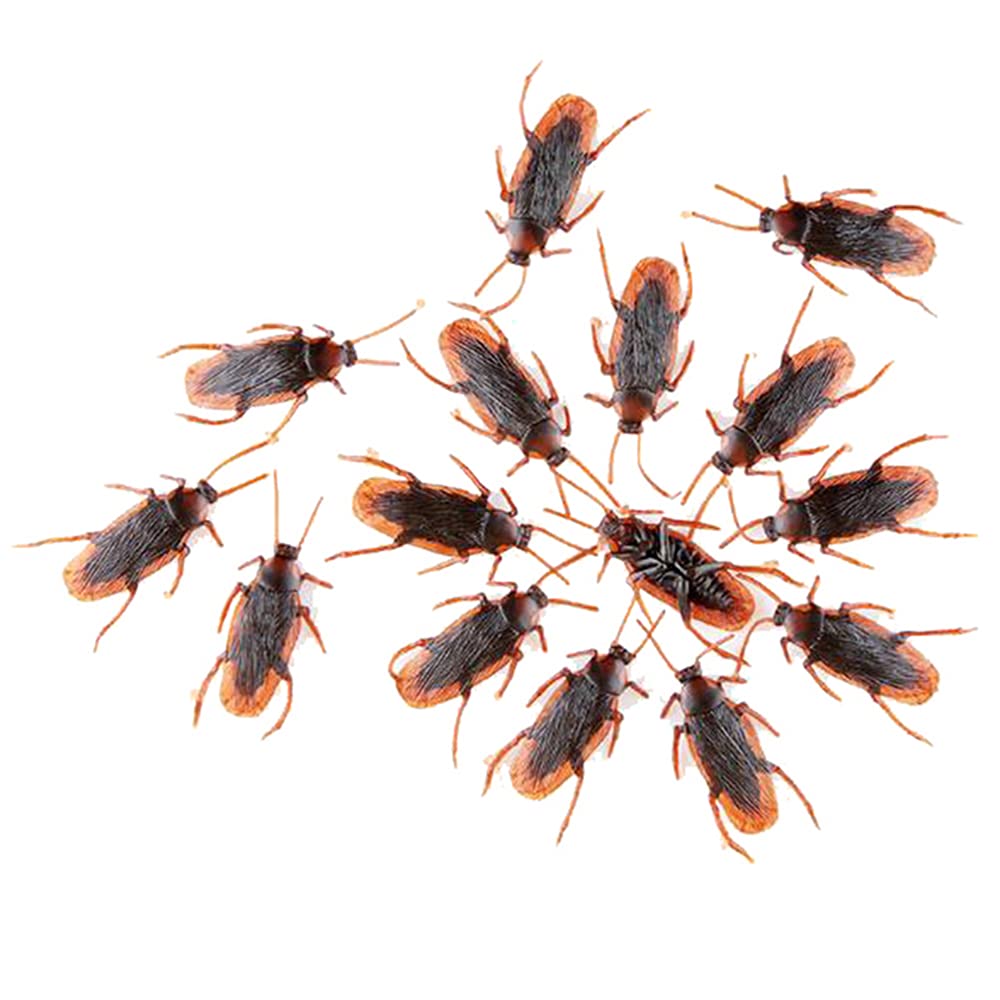 GUDVES Prank Roaches – Realistic 10-Piece Plastic Cockroach Toys for Pranks