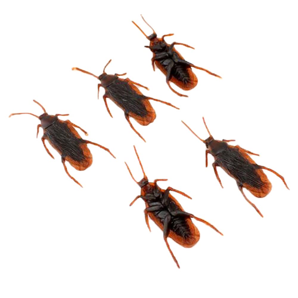 GUDVES Prank Roaches – Realistic 10-Piece Plastic Cockroach Toys for Pranks