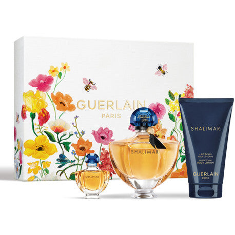 Guerlain Shalimar Gift Set 50ml EDP + 75ml Body Lotion + 5ml EDP Women's Fragrance