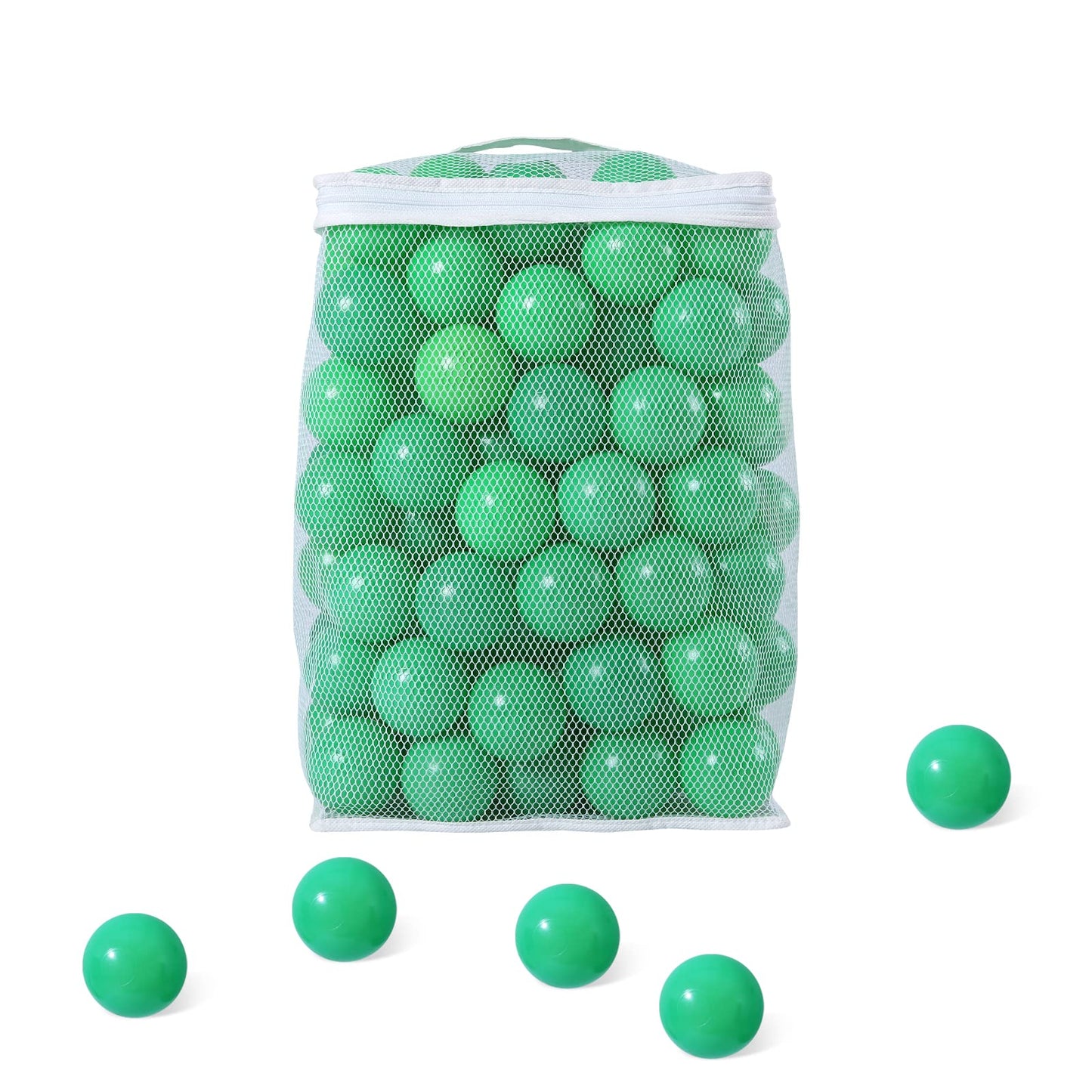 GUESVOT Ball Pit Balls – 2.2-Inch, 100 Pack, Bright Colors, Phthalate Free, BPA Free, Storage Bag